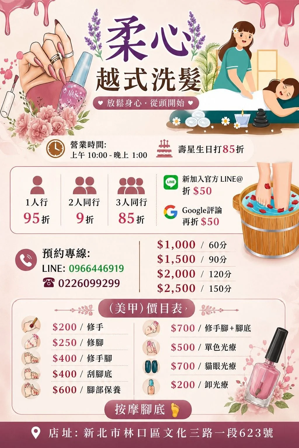 服務價目表